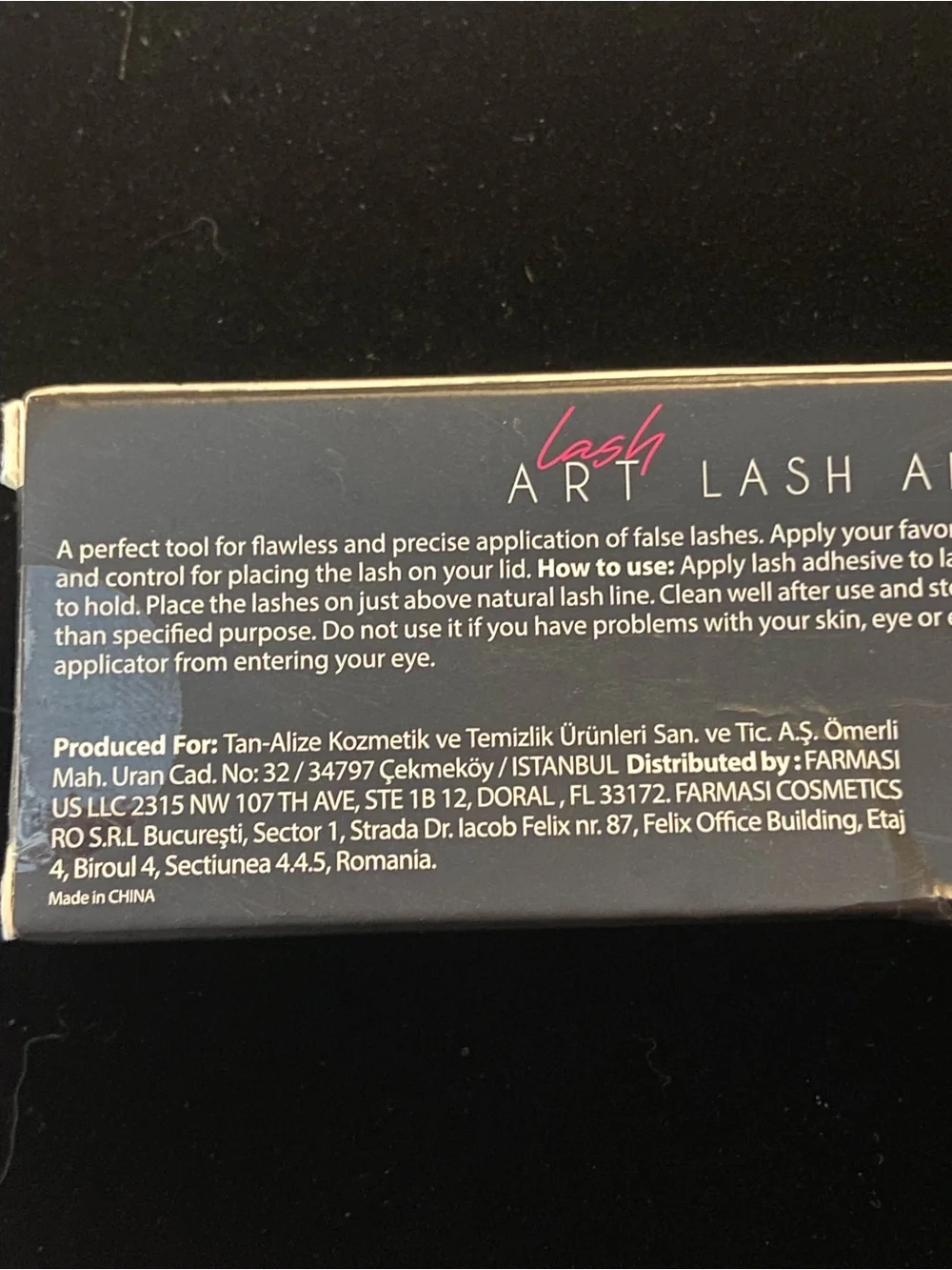 Farmasi Black Lash Applicator with Pink Accent New in original box